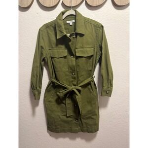Free Assembly Green Denim Dress Size S